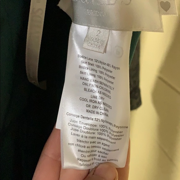 Green David’s bridal bridesmaid dress. - Picture 6 of 6